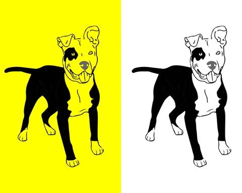 Dog vector logo file | Dog illustration file Illustrazione stock