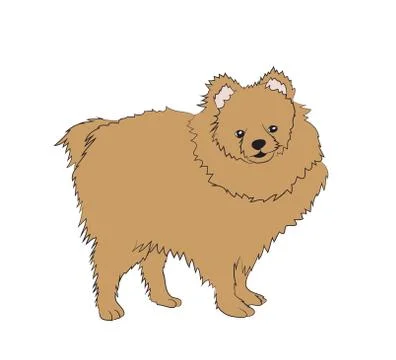 Dog vector in the room Illustrazione stock