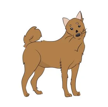 Dog vector in the room Stock-Illustration