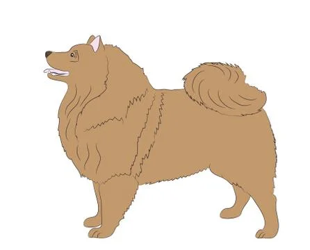 Dog vector in the room Stock-Illustration