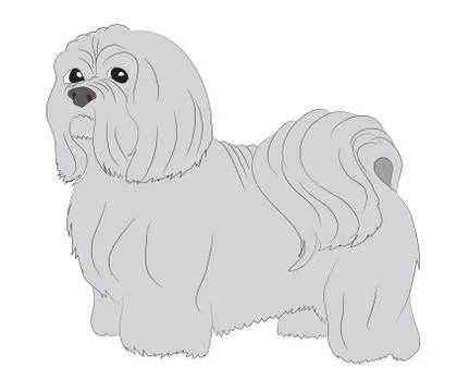 Dog vector in the room Illustrazione stock