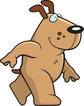 Dog Walking Stock Illustration