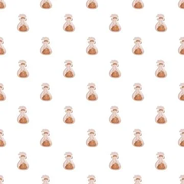 Dog waste bag pattern representing pet owner responsibility Stock Illustration