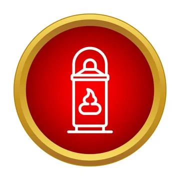 Dog waste bin icon managing pet hygiene イラスト素材