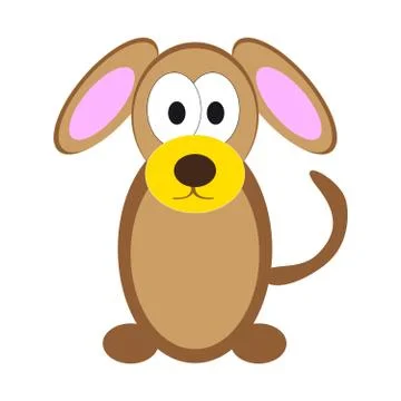 Dog on white background Stock Illustration