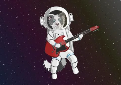 DogAstronaut Stock Illustration