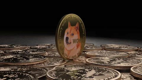 DOGECOIN above bitcoin Stock-Footage 175538736