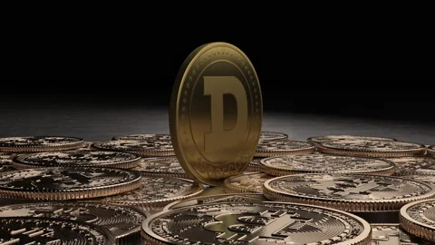 DOGECOIN above bitcoin Stock-Footage 175541780