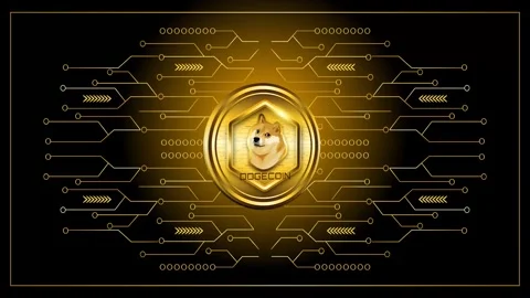 Dogecoin cryptocurrency rotating effect illustration green screen background Stock Footage 273988739