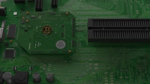 DOGECOIN on mining rig Stock-Footage 175542126