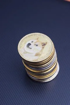 Dogecoins Stock Photos