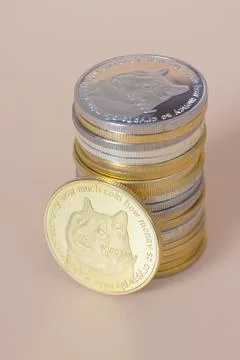 Dogecoins Stock Photos