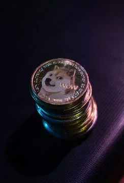 Dogecoins Stock Photos