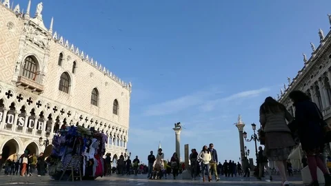 Doge's Palace in Venice Stock Footage 76182771