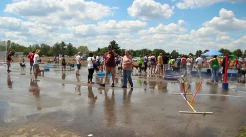 Doggie Splash Stock Footage 11721432