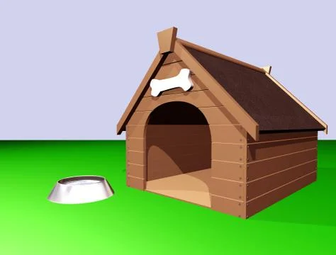 The doghouse Illustrazione stock