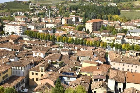 Dogliani panorama 스톡 사진