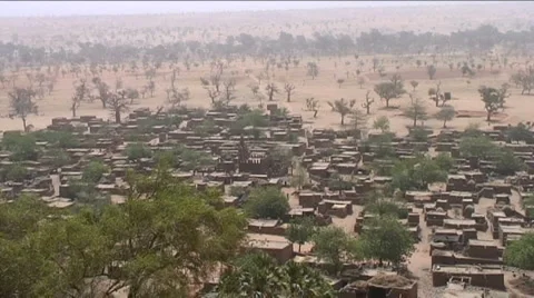 Dogon village Stock Footage 2571619