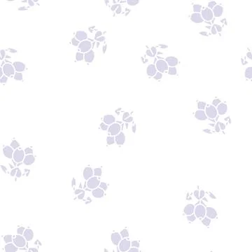 Dogrose berry glyph seamless pattern Illustrazione stock