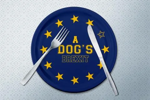 A Dog's Brexit Stock Illustration