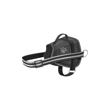 Dogs harness isolated pets adjustable accessory Stock Illustration