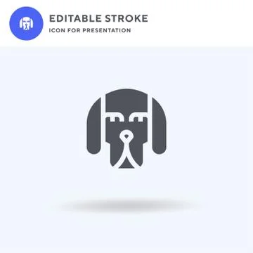 Dogs icon vector, filled flat sign, solid pictogram isolated on white, logo Stock Illustration