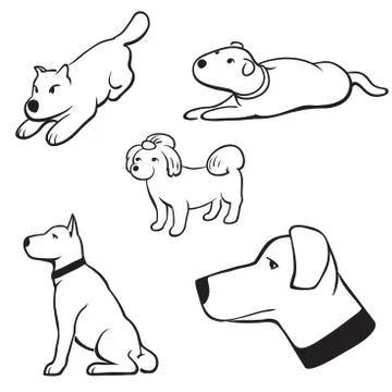 Dogs Stock-Illustration