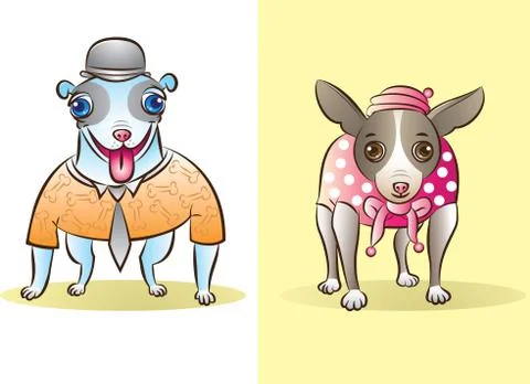 Dogs 스톡 일러스트