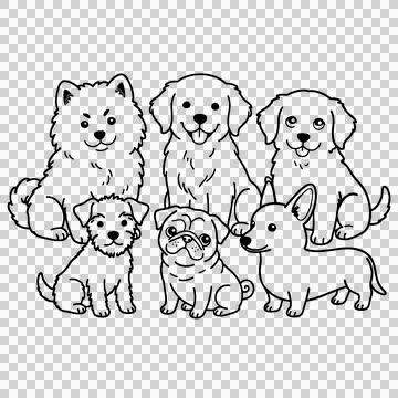 Dogs Stock Illustration