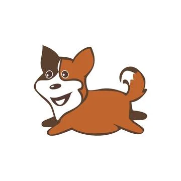 Dogs in a jump Stock Illustration