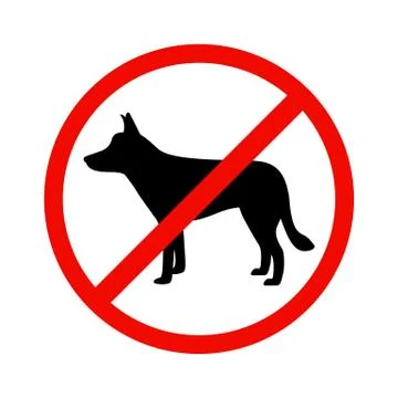 Dogs is prohibited. Illustrazione stock