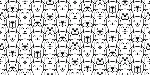Dogs seamless pattern Stock Illustration