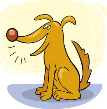 Dog's tricks: bark Stock-Illustration