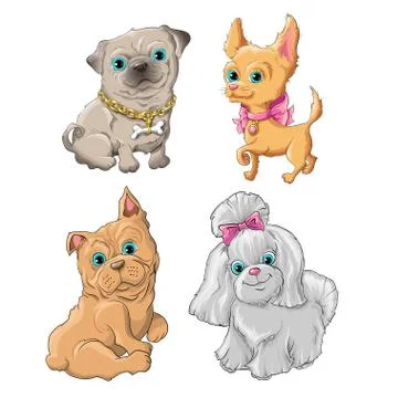 Dogset Stock-Illustration