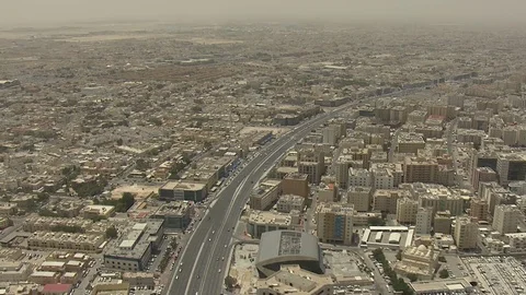 Doha aerial suburbs Qatar 動画素材 76728375