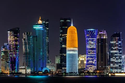 Doha city Stock Photos