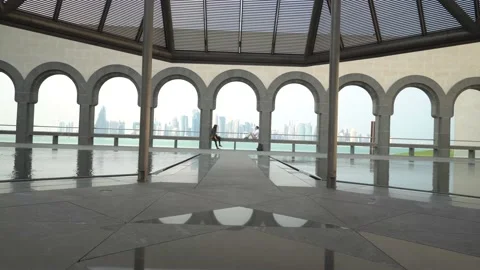 Doha City View Different Angle Stock Footage 146088829