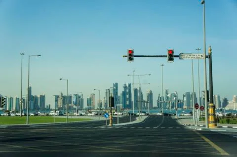 Doha cityscape Stock Photos