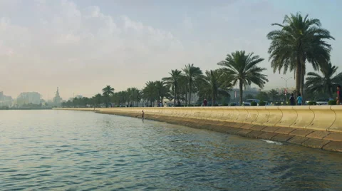 Doha Corniche, Qatar Stock Footage 63440466