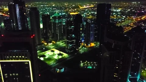 Doha at Night Video stock 221978624