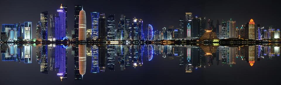 Doha panorama Foto stock