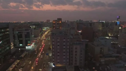 Doha, Qatar - 19th january, 2026: day to night hyperlapse Doha downtown sky.. Stock Footage 328530787