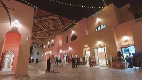 Doha, Qatar - 19th january, 2026: timelapse Mina district Doha night timela.. Vídeos de archivo 328715744