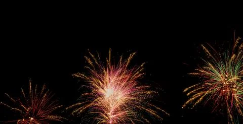 Doha, Qatar: Fireworks to celebrate Eid in the Old Souq Al Wakrah. Foto stock