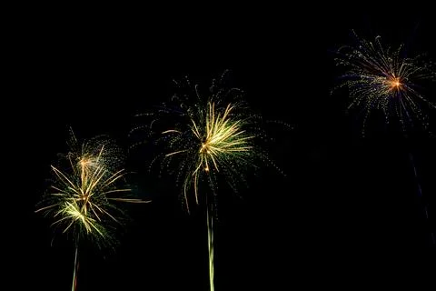 Doha, Qatar: Fireworks to celebrate Eid in the Old Souq Al Wakrah. Foto stock