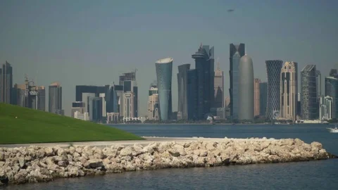 Doha Skyline Video stock 81548298