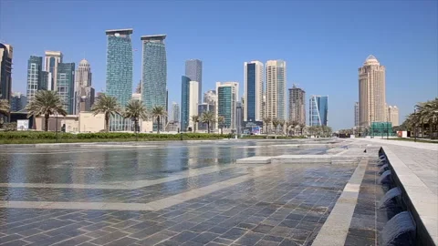 Doha skyline Stock Footage 219962600