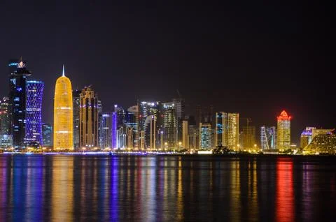 Doha skyline Foto stock