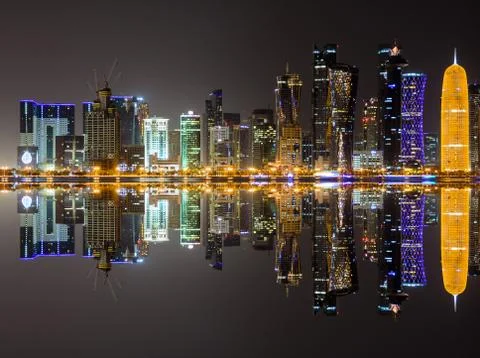 Doha skyline Stock Photos