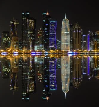 Doha skyline Stock Photos
